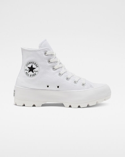 Converse Chuck Taylor All Star Lugged Női Magasszárú Fekete/Fehér | TODQREM-HU